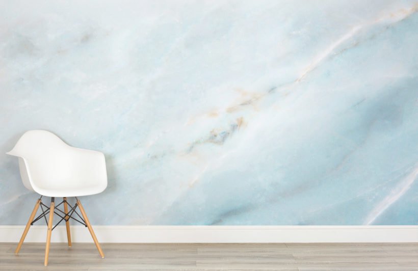 Marble wallpaper in interior design