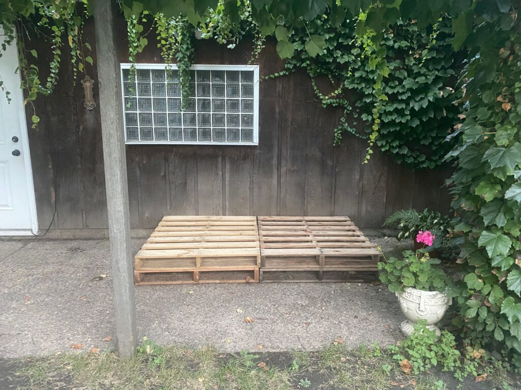 Wooden Pallets on the ground