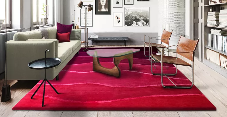 Bring Pantone-inspired area rugs into your living room