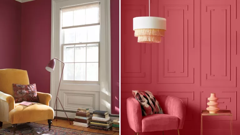add a splash of paint to your walls with Pantone Viva Magenta