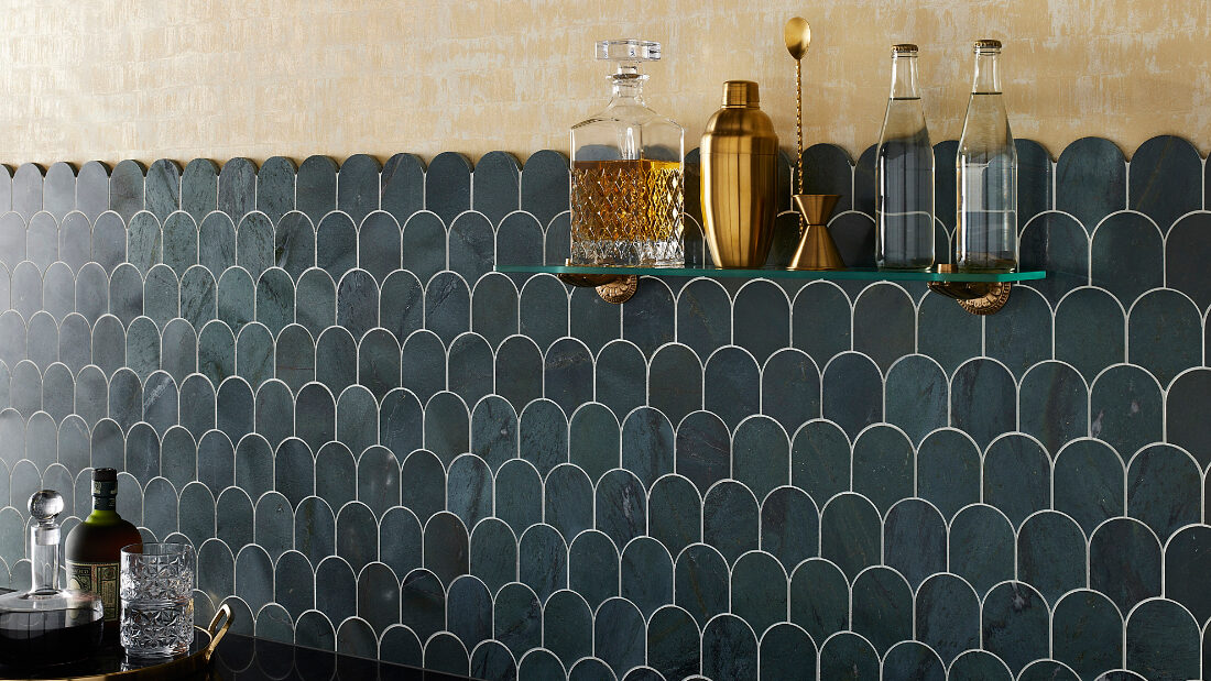 Grout as a design element in tile. The Tile Shop in Minneapolis/St. Paul