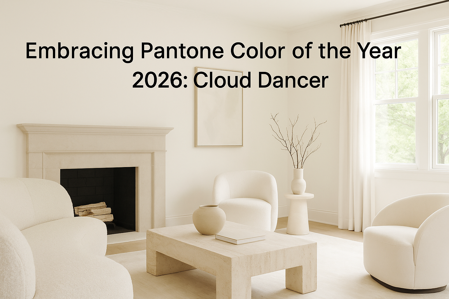 Blog – Embracing Pantone Color of the Year 2026 – Cloud Dancer Blog - Embracing Pantone Color of the Year 2026 - Cloud Dancer