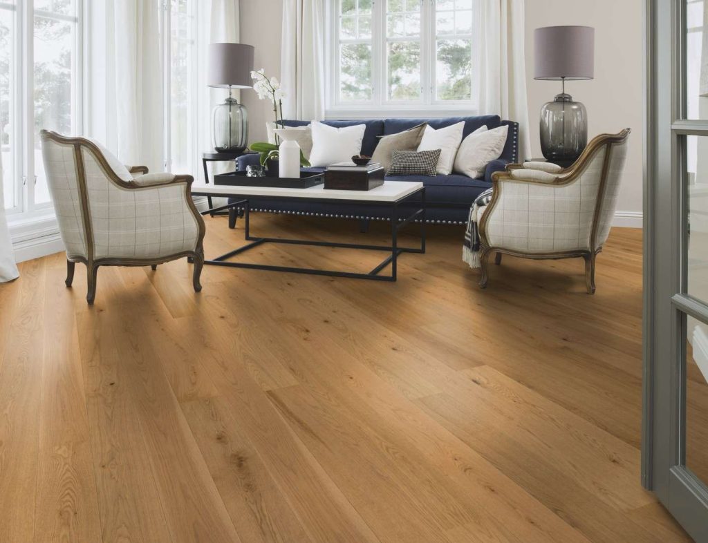 Embracing Pantone Color of the Year 2026: Cloud Dancer 3 European Pale Oak flooring at Musolfs in Minneapolis
