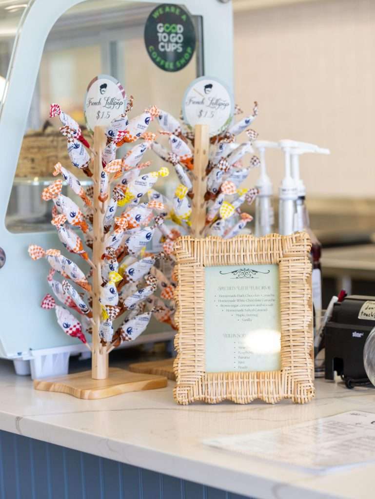 Oh Crêpe! Creperie & Café 10 Display of flavored lollipops for sale at Oh Crepe