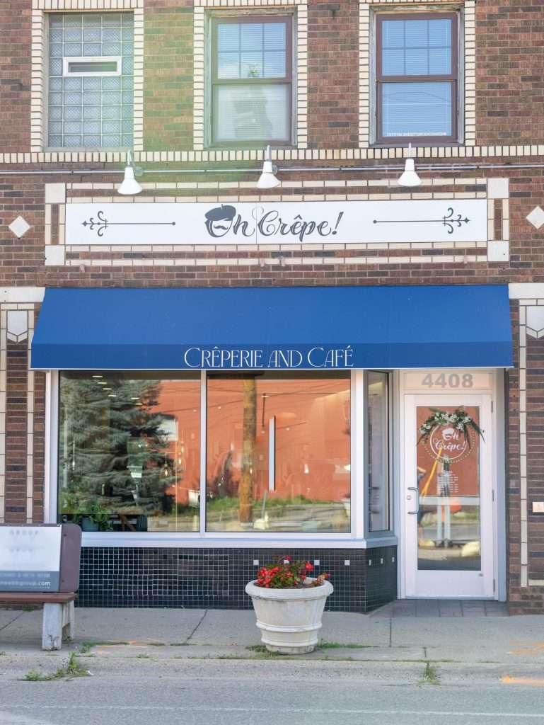 Oh Crêpe! Creperie & Café 3 Oh Crepe Café in Edian with blue awning and signage