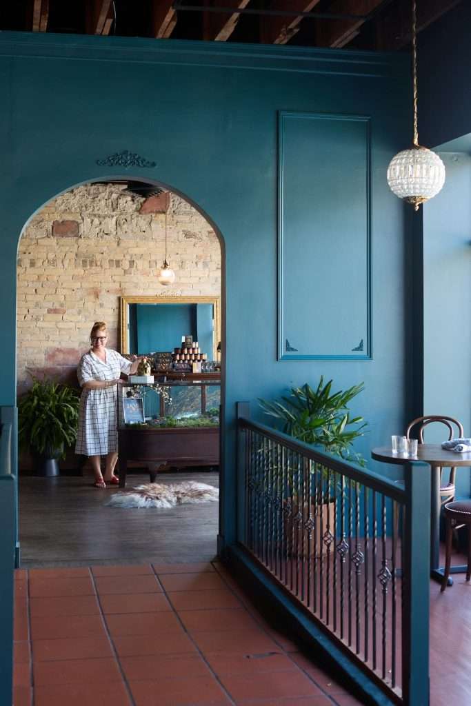 Minneapolis Restaurant Design 12 Cozy café with elegant decor. Interior Designer, Tiffany Hanken working