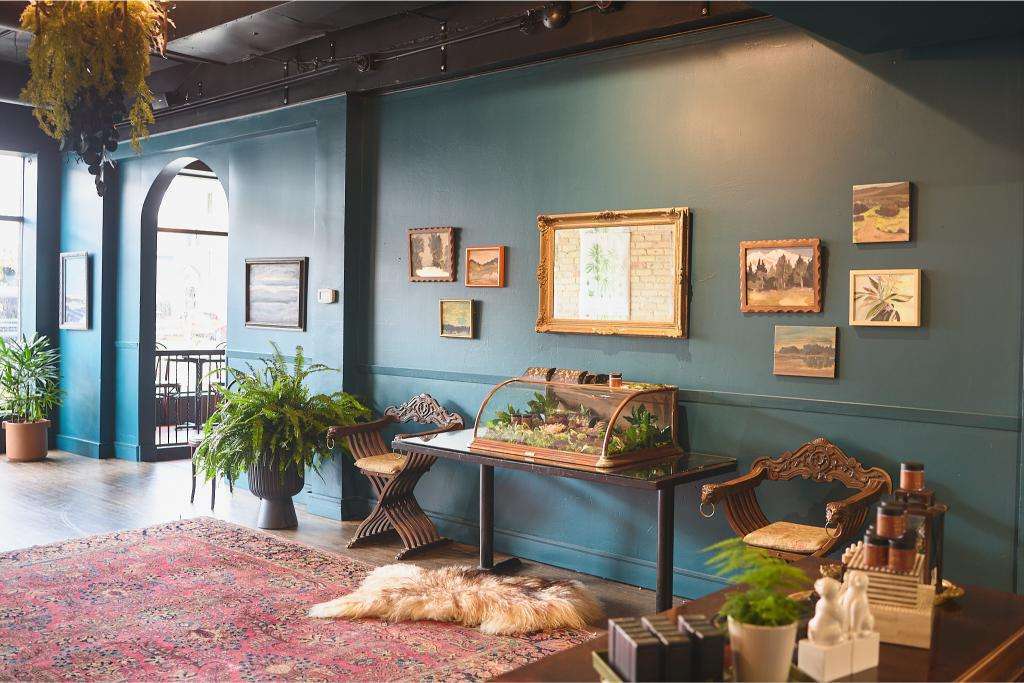 Minneapolis Restaurant Design 3 Cozy interior with plants and art