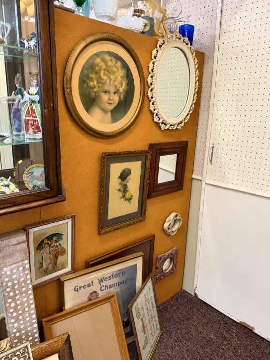 Esther's Table: Bringing a Legendary Minneapolis Hostess Back to the Table 17 Antique oval portrait frames and mirrors collected for the Esther's Table gallery wall